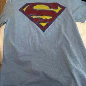 DC Comics Superman Emblem Heather Blue Tee
